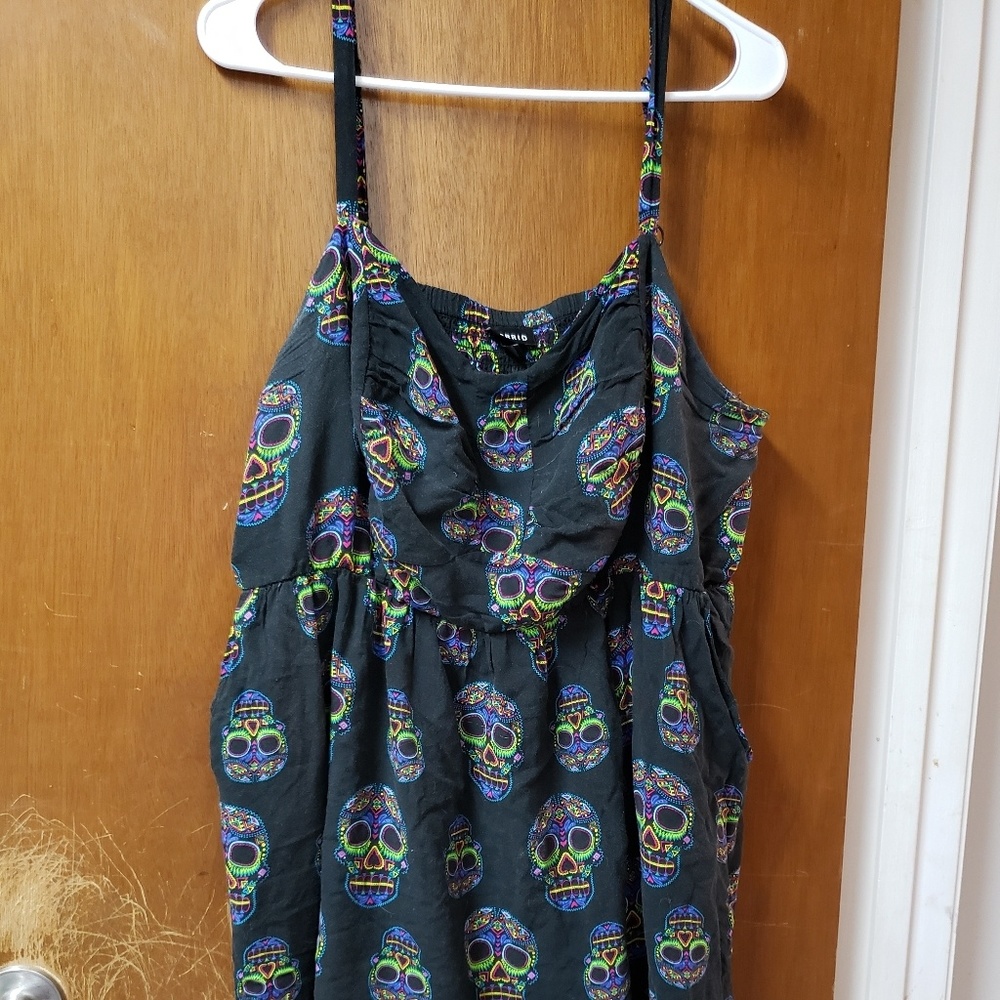 Torrid brand sugar skull sun dress